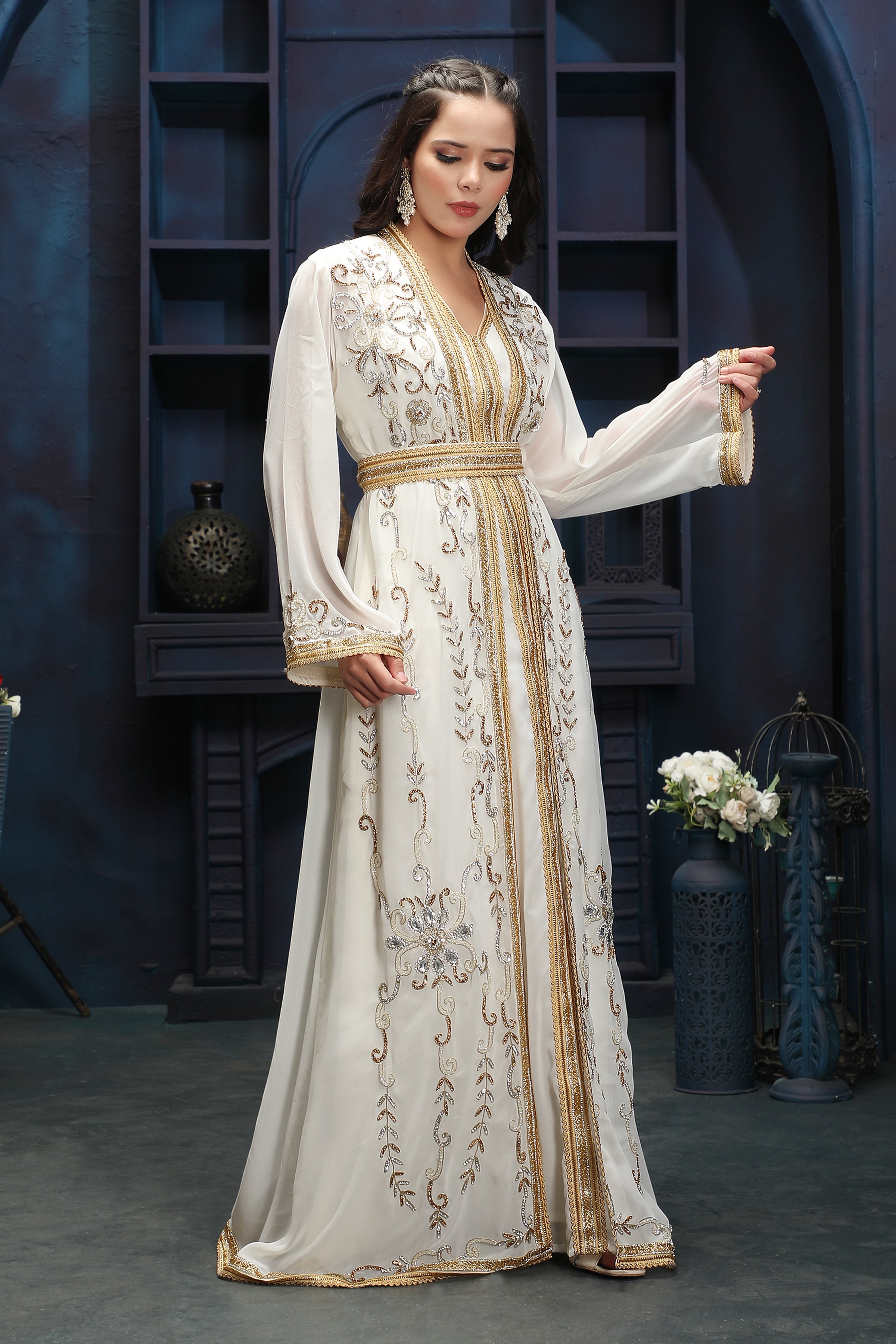 sachin and babi light blue dress Addison Floral Embroidered Maxi Dress Blue