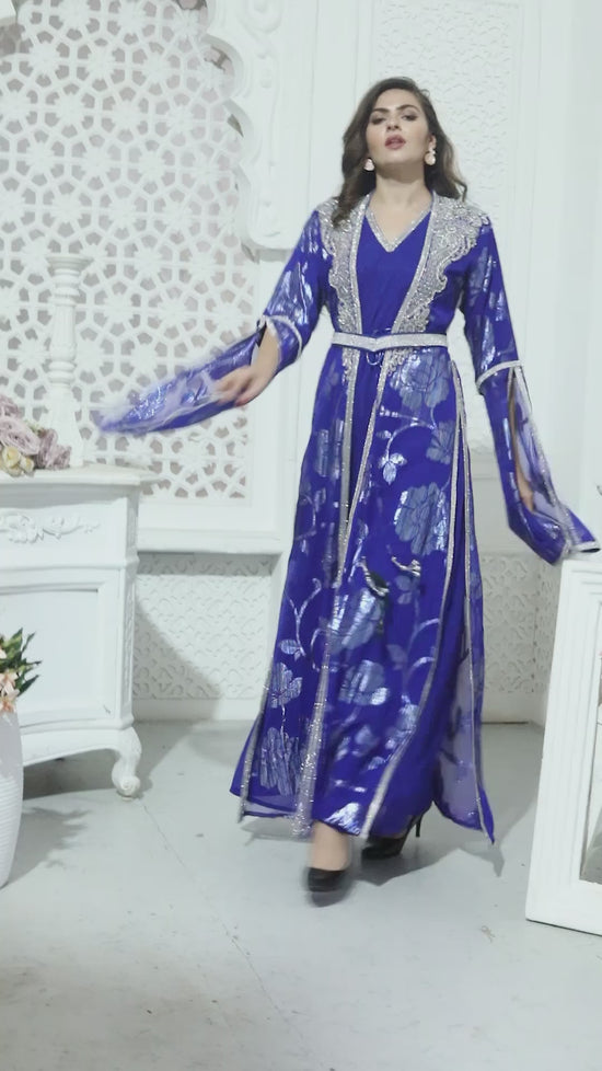 Load and play video in Gallery viewer, Designer Royal Eid Caftan Wedding Gown
