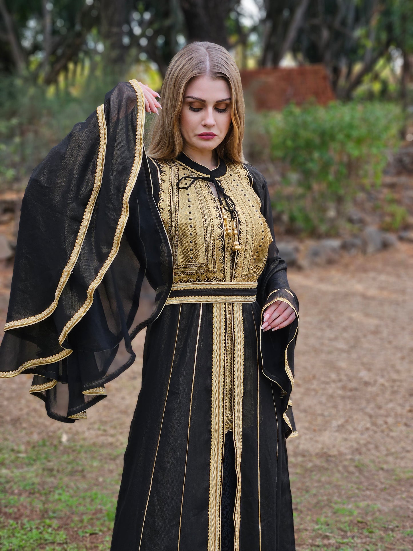 Designer Abaya Caftan Haute Maxi Dress