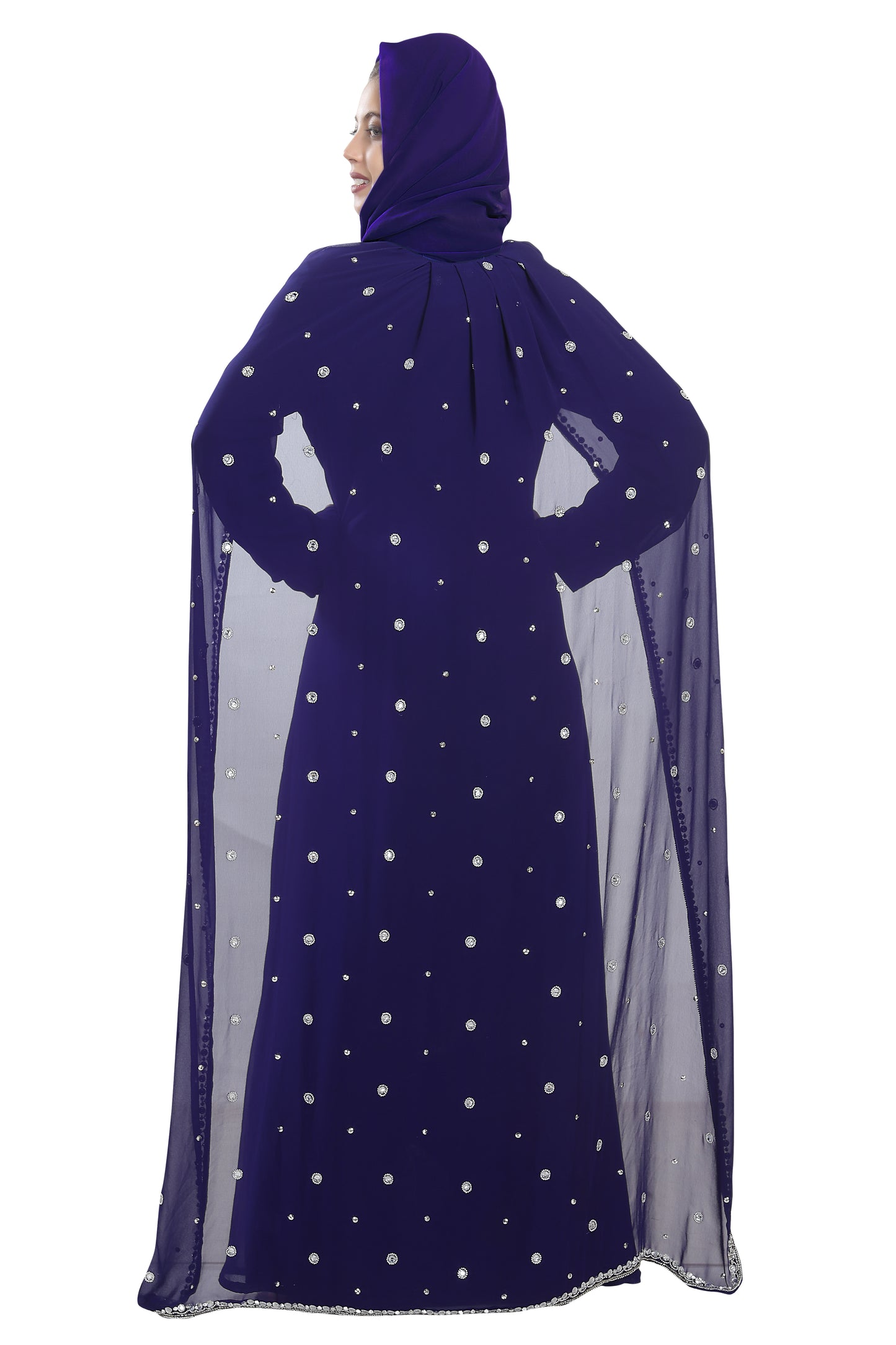 Long Maxi With Superman Style Cape for Women - Maxim Creation