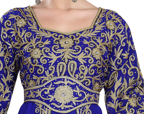 Embroidered Jellabiya Dubai Caftan Dress - Maxim Creation