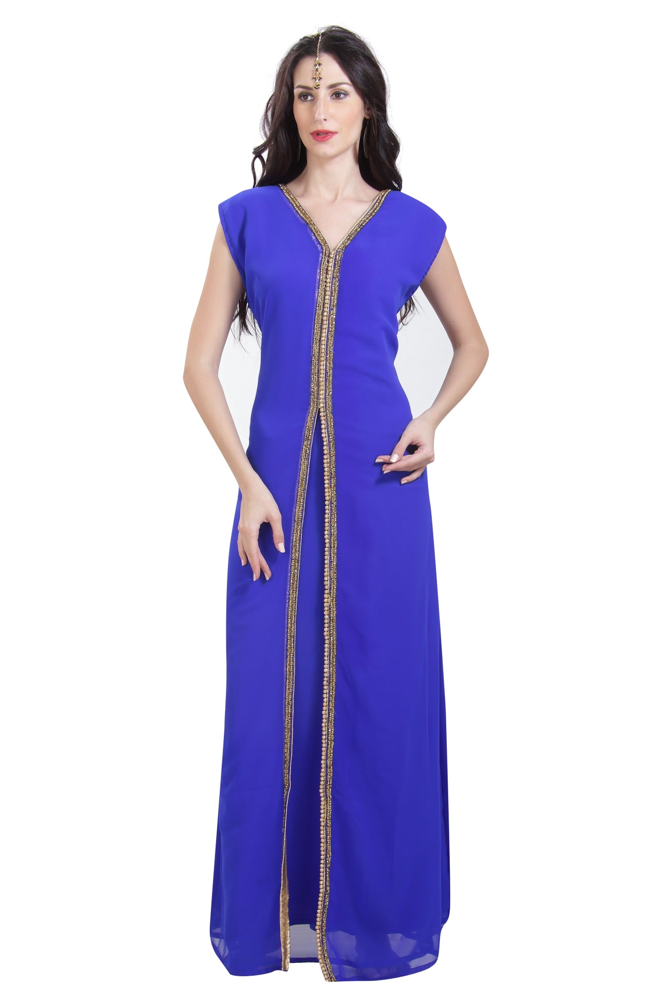 Maxi Dress in Soft Comfortable Fit Nightgown XS / Violet (911) / Georgette