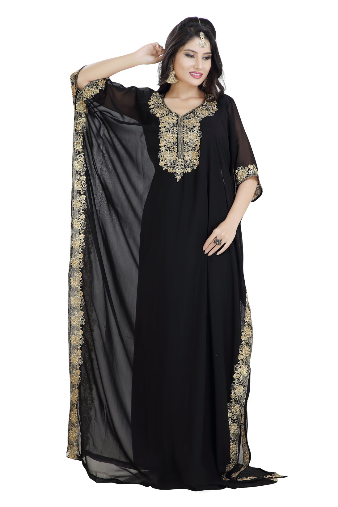 Designer Farasha Arabian Maxi Dress - Maxim Creation