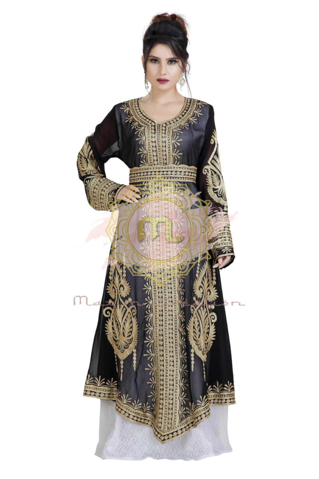 Khaleeji Thobe Aztec Gown Wedding Dress