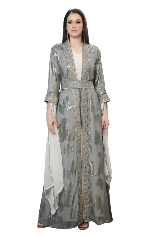 Princess Jasmine Arabian Wedding Gown Designer Jellebiya - Maxim Creation