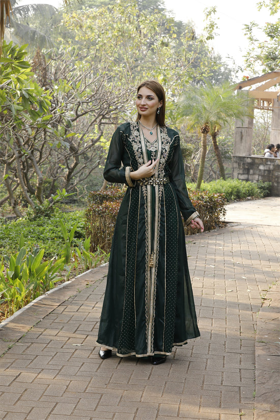 Maghribi Kaftan Evening Party Gown