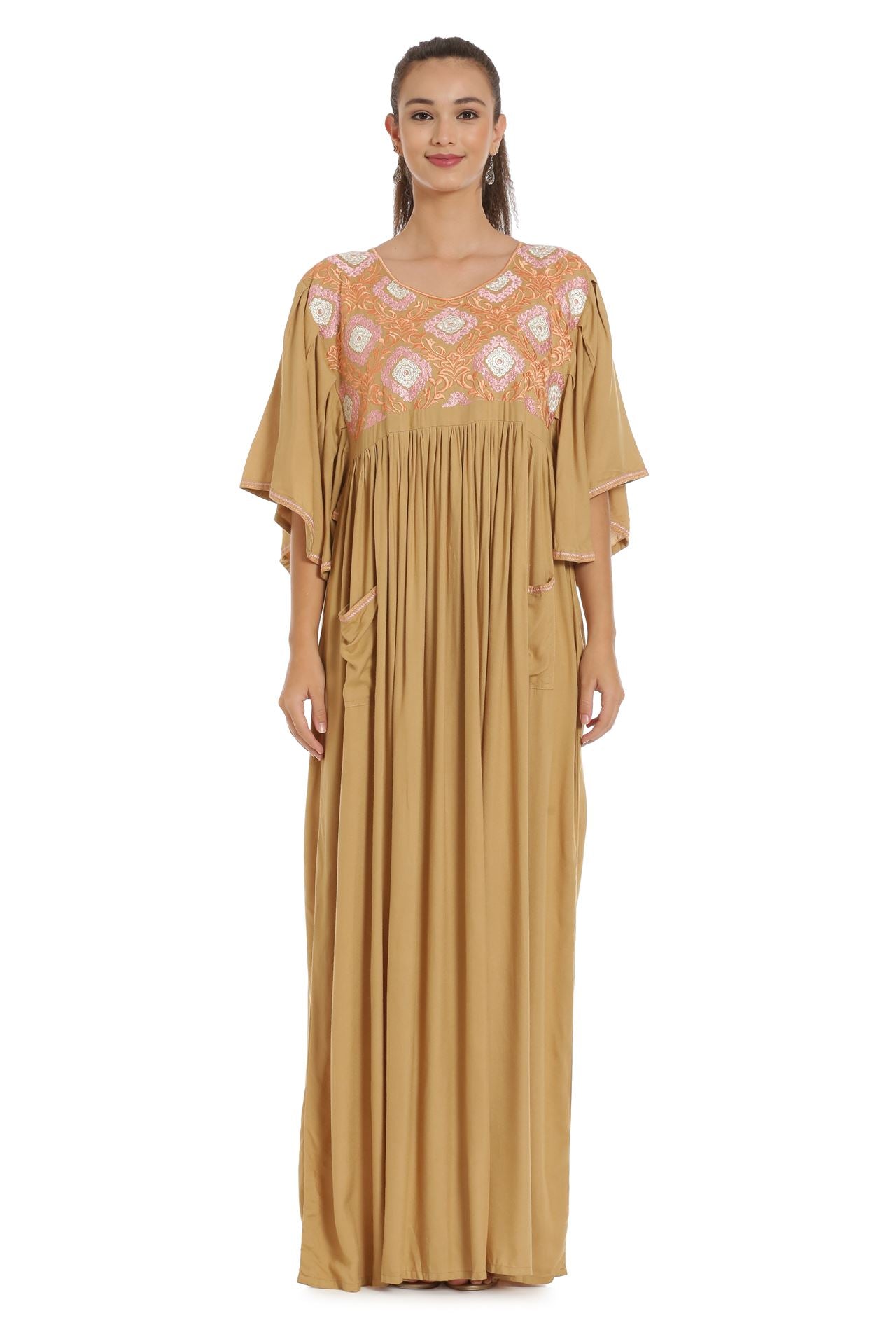 Designer Kaftan Rayon Maxi Dress XS / 60 Inches Designer Kaftan Rayon Maxi Dress XS / 60 Inches