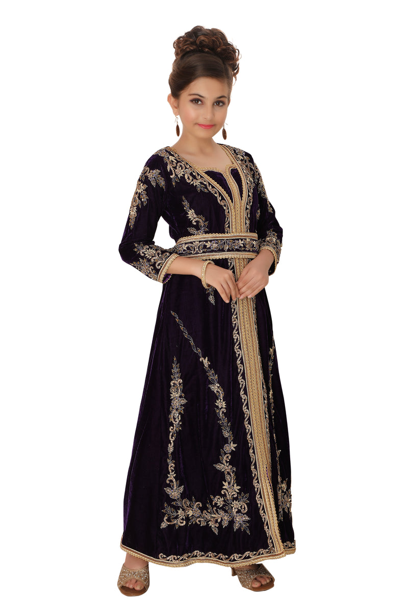 Kids blue caftan main image 0