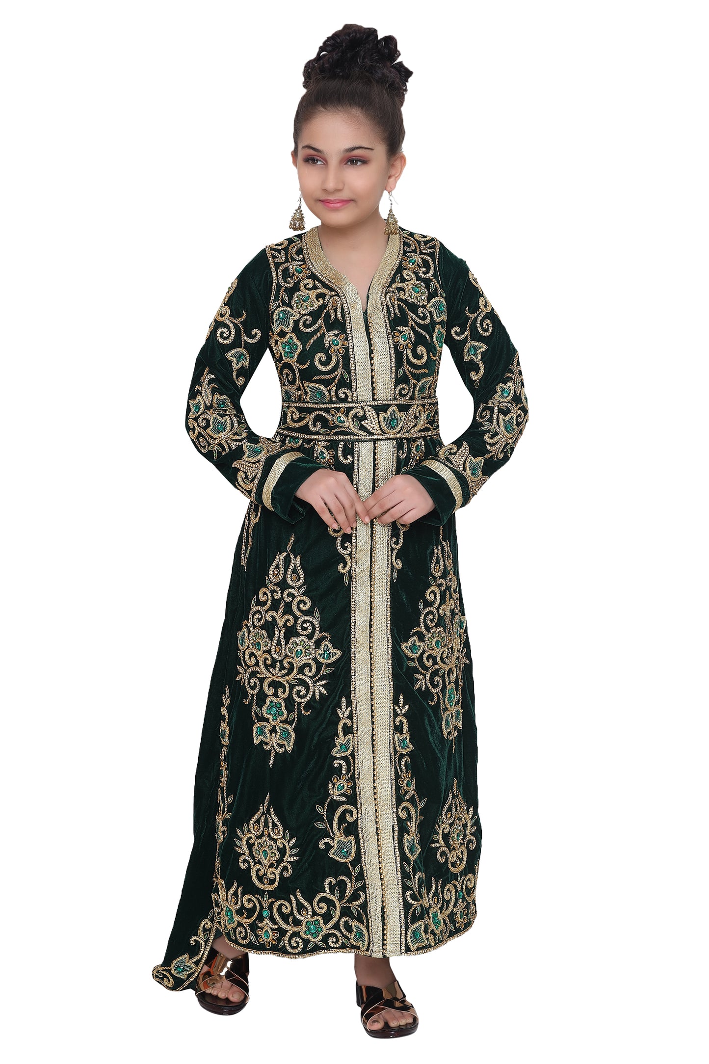 Embroidered Kaftan Party Wear For Kids - Maxim Creation