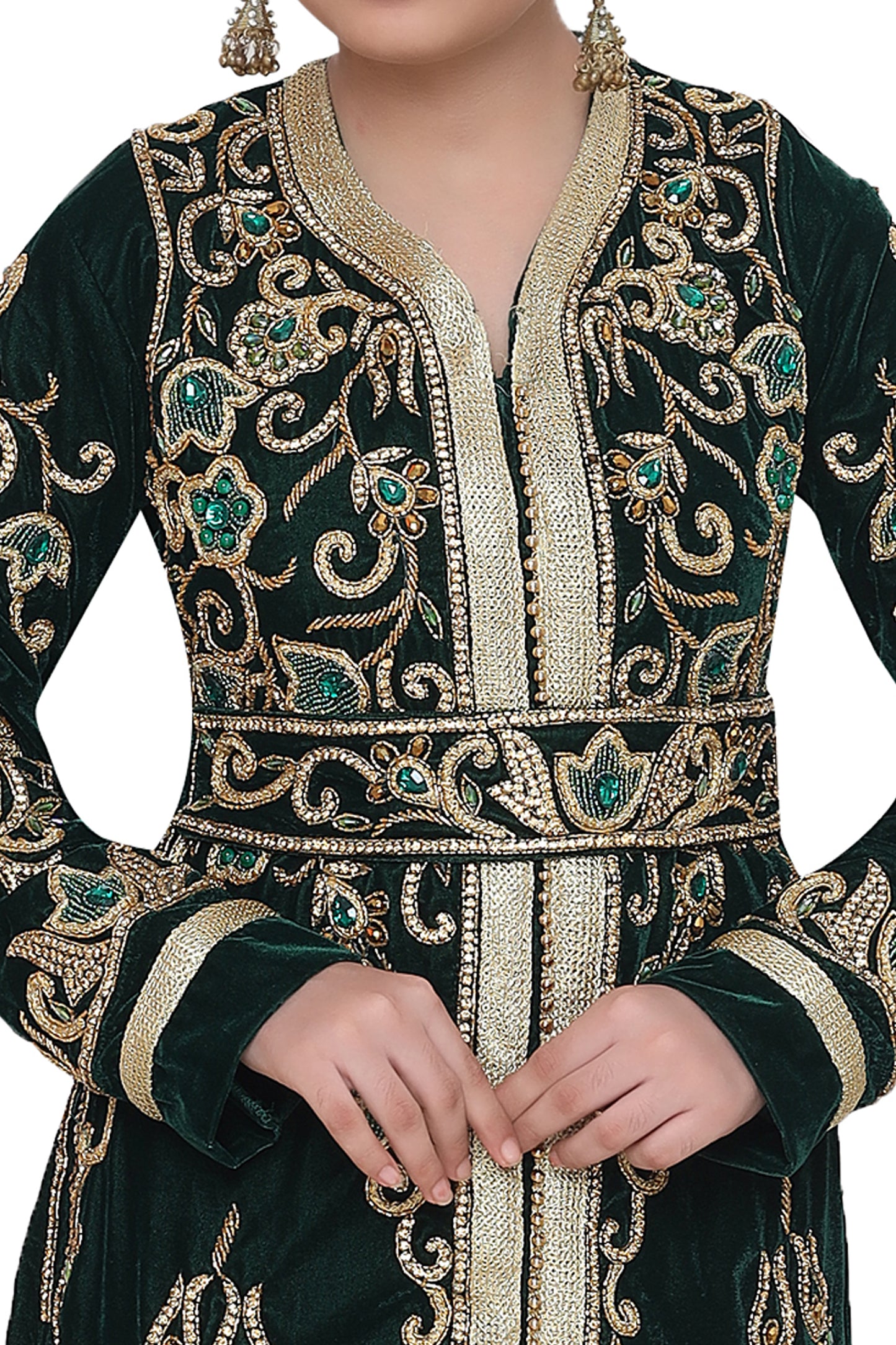 Embroidered Kaftan Party Wear For Kids - Maxim Creation