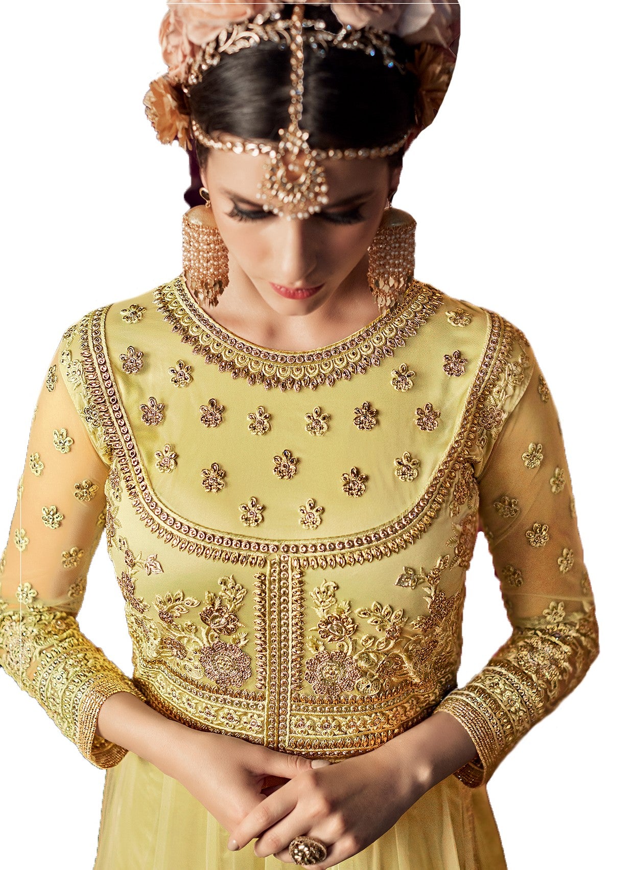 slim fit dress slacks Copper Rose Color Taffeta Silk Mirror Work Punjabi Salwar Suit – Gunj  Fashion main image 0