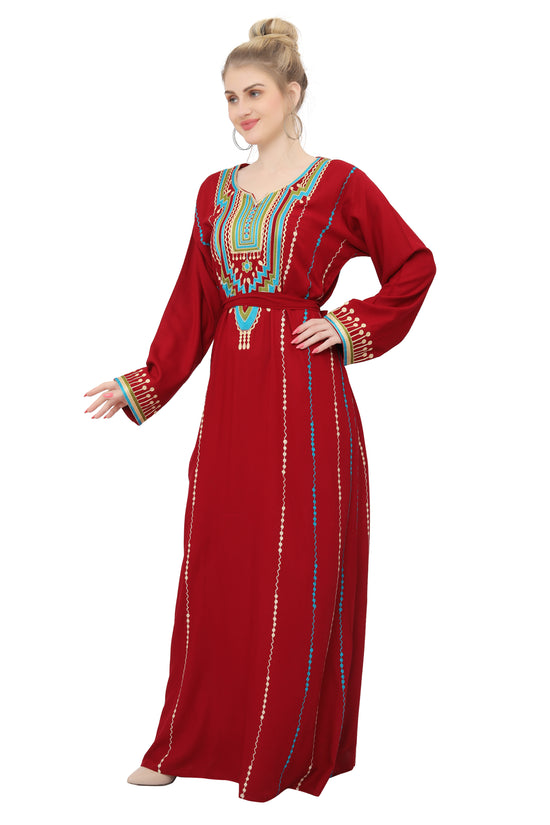 Load image into Gallery viewer, Embroidered Maxi Arabian Party Wear
