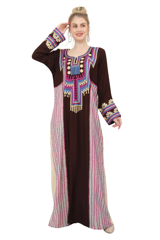 Load image into Gallery viewer, Designer Abaya Caftan Maxi Gown For Ladies
