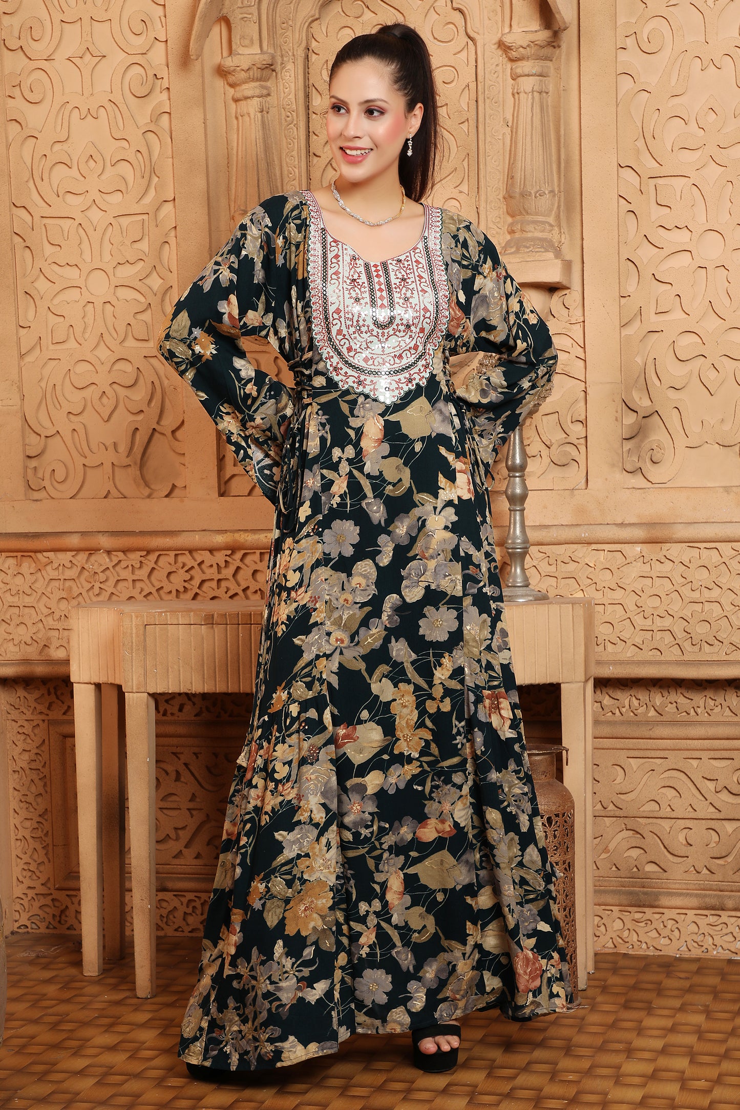 Abaya Arabic Maxi Designs Women Dress Dubai Islamic Muslim Arabic Fashion Kimono Long Maxi Abaya Arabic Maxi Designs Women Dress Dubai Islamic Muslim Arabic Fashion Kimono Long Maxi