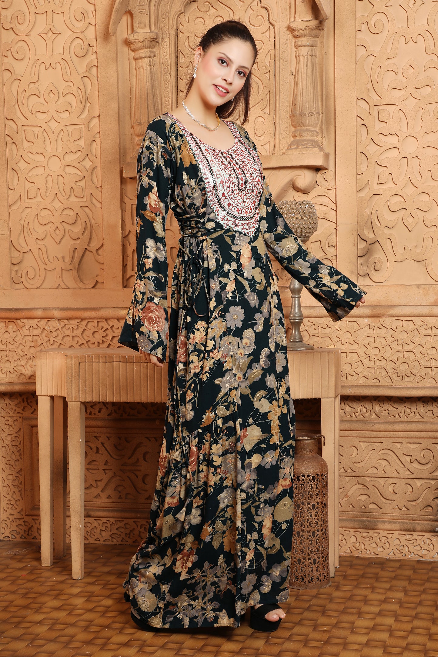 Designer Mukhawar Style Caftan Jalabiya Gown Designer Mukhawar Style Caftan Jalabiya Gown