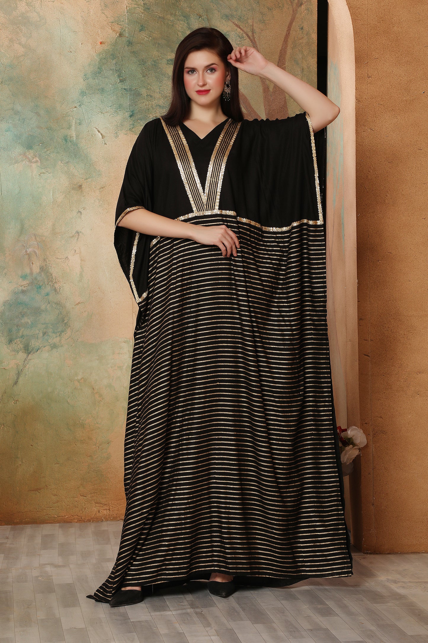 black boho dress Long while the v Black Boho Sleeveless Smocked Waist