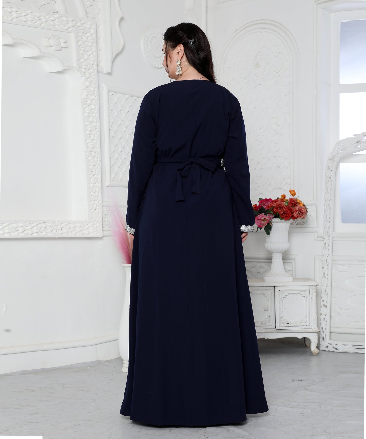 navy blue kaftan dress Sunny's Bridal - JJV By JJ Valaya - Navy Blue Kaftan | Atth