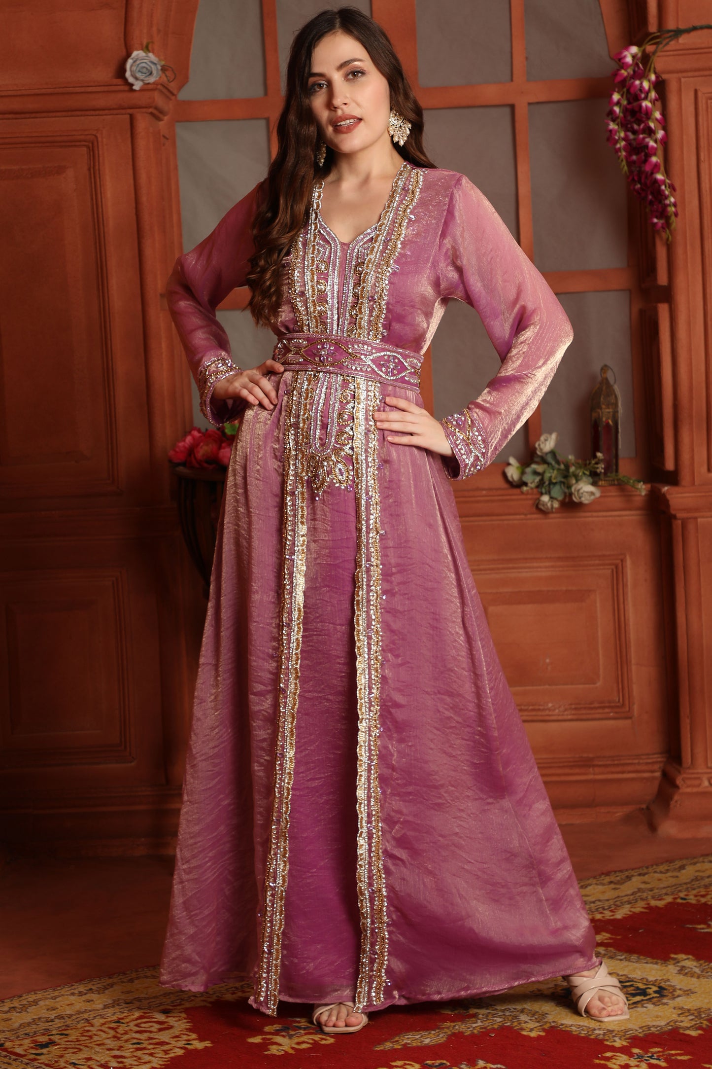 pink traditional wedding dress 53 Brides Who Wore Pretty & Bold Pink Wedding Dresses