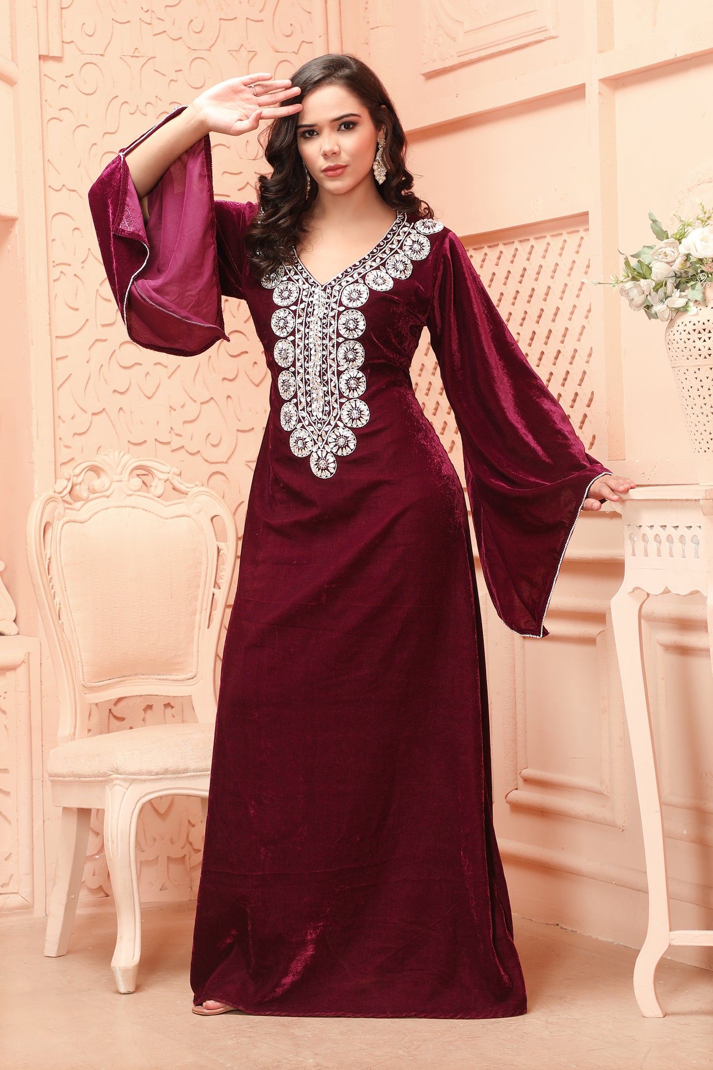 velvet embroidered dress Raisa Mini Black 44 If you prefer a little more room Velvet Embroidered Midi Dress, Black