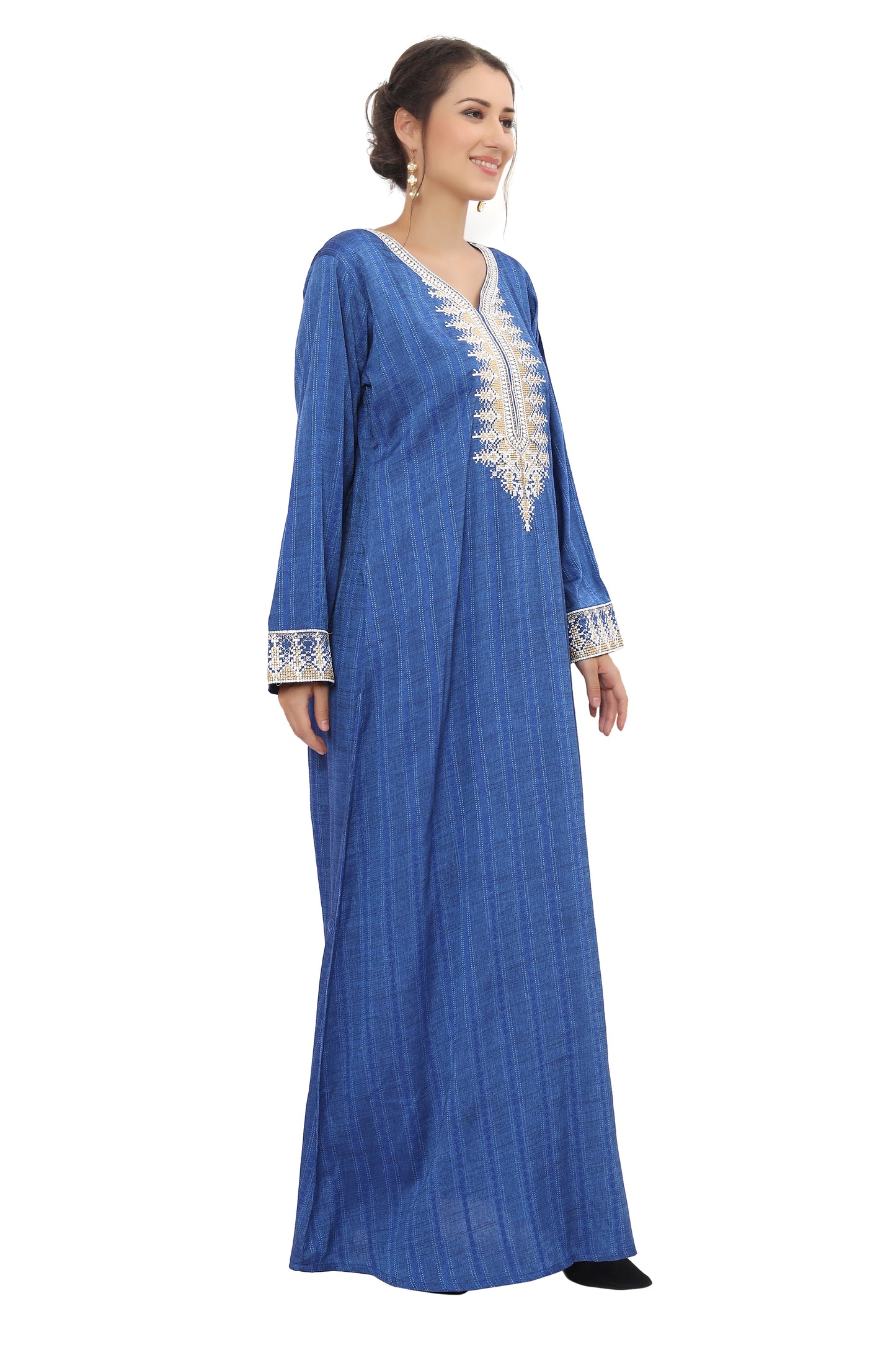 Load image into Gallery viewer, Designer Kaftan Rayon Maxi Gown

