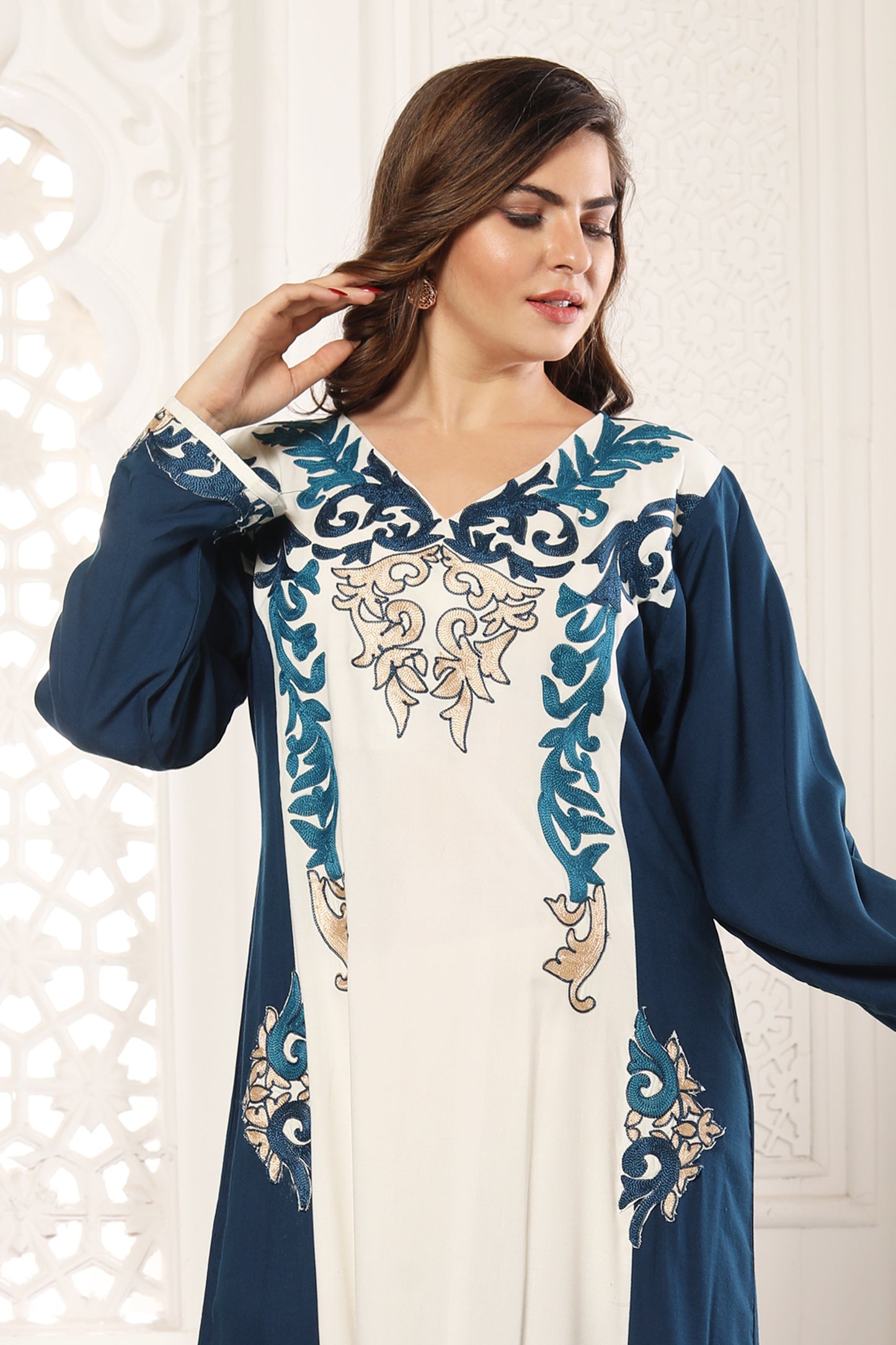 Designer Jalabiya Algerian Caftan Partywear Gown