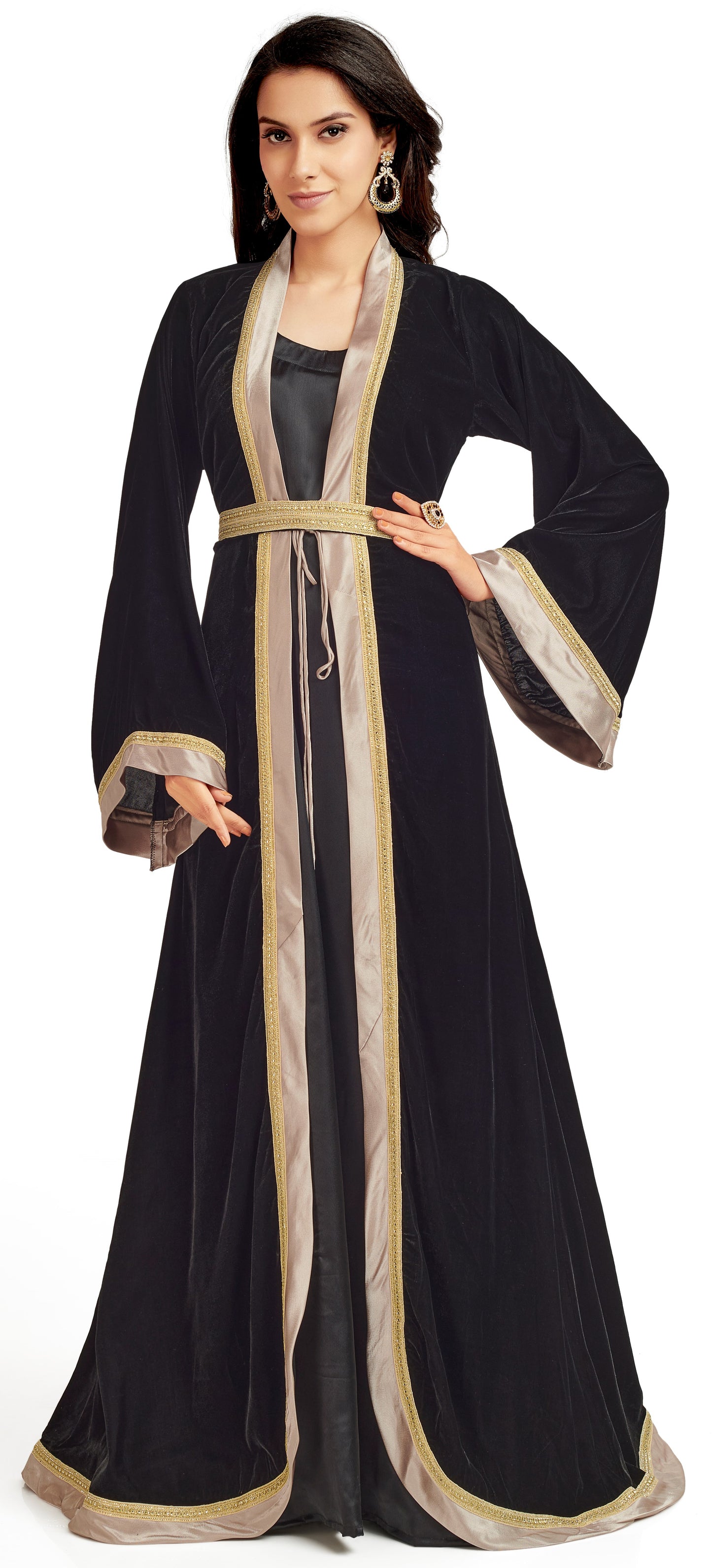 Classic Black Velvet Party Gown Maxim Creation Classic Black Velvet Party Gown Maxim Creation