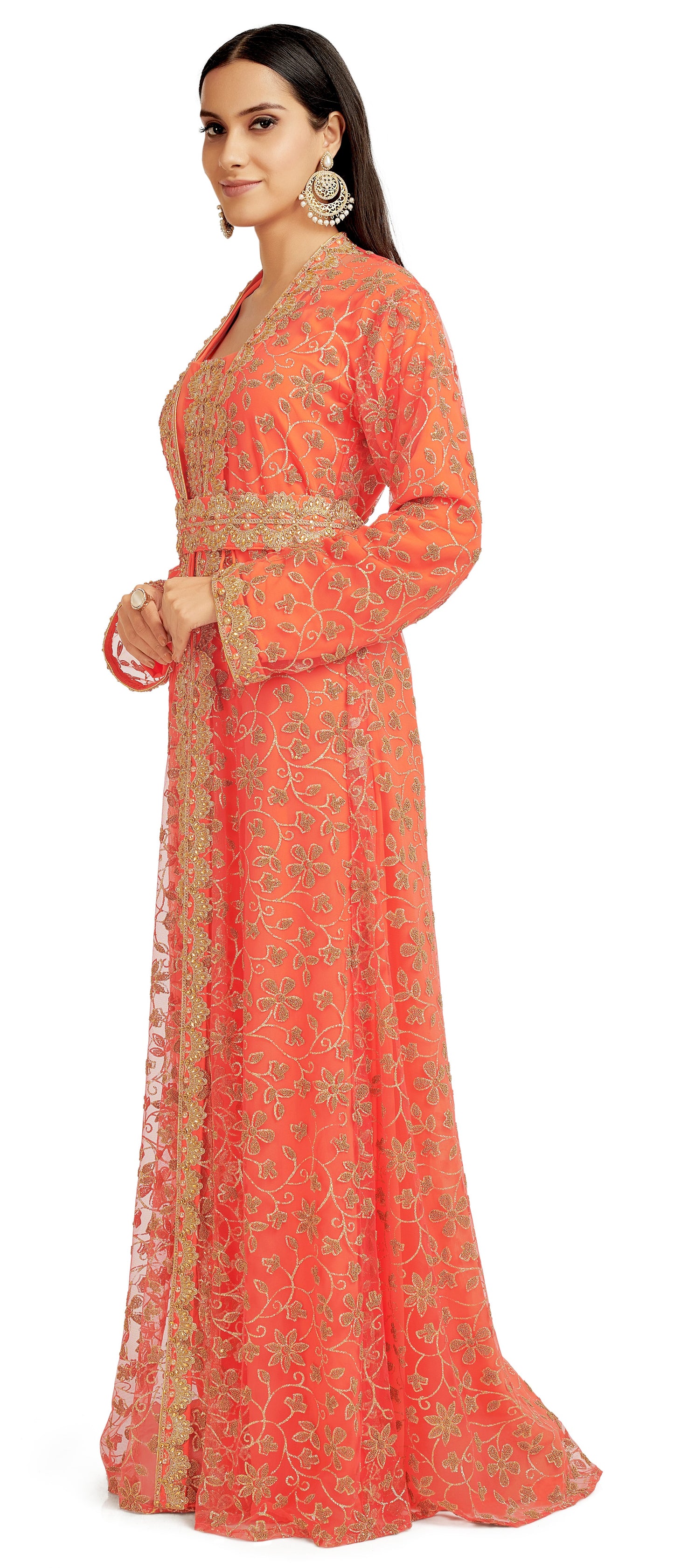 luxe designer dress LUXE STRETCH AND TAFFETA GOWN