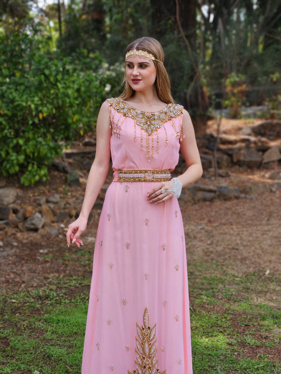 Takchita Kaftan Dress for Women with Embroidered Gown