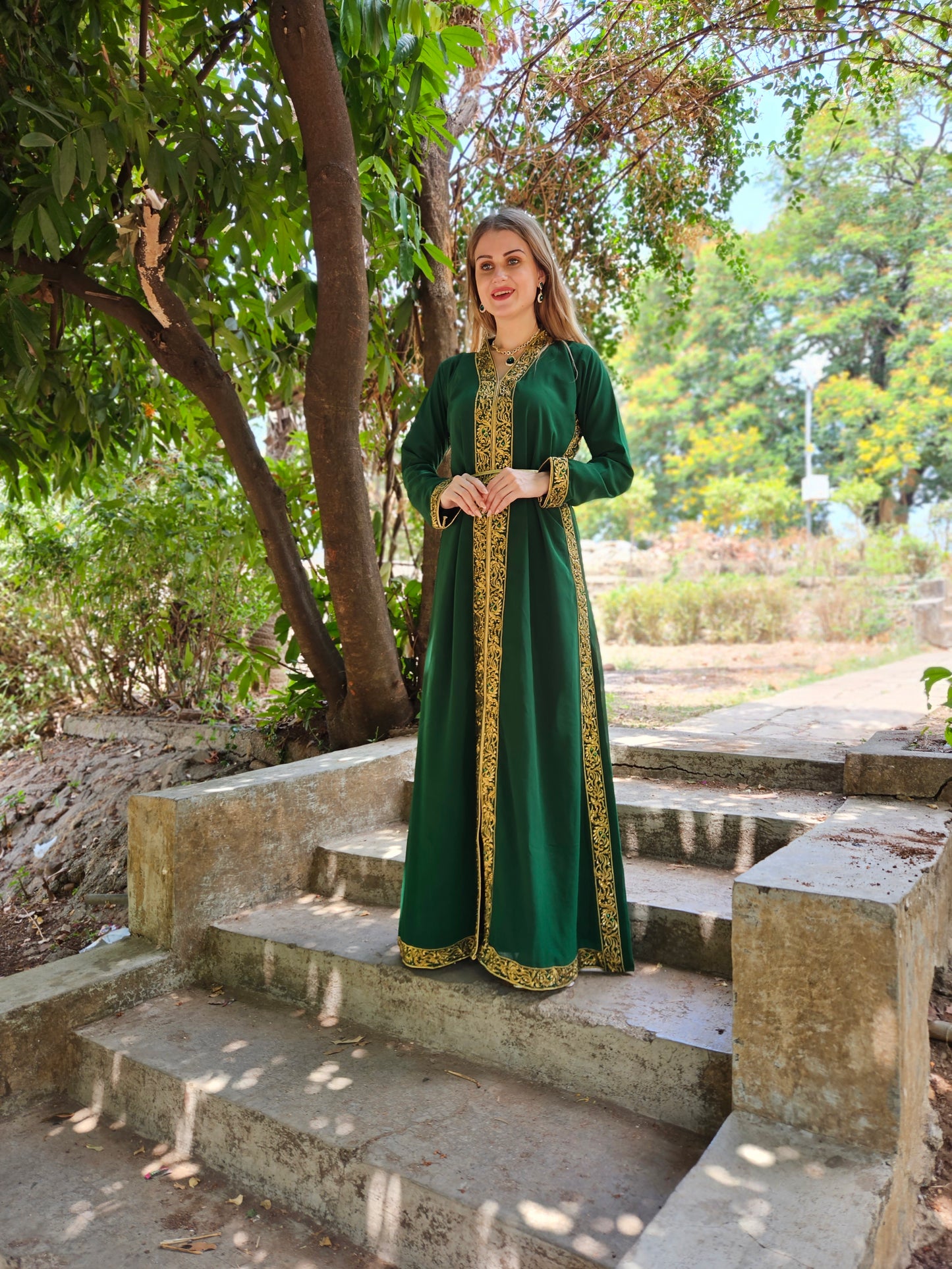 Moroccan Kaftan Khaleeji Thobe Maxi Gown