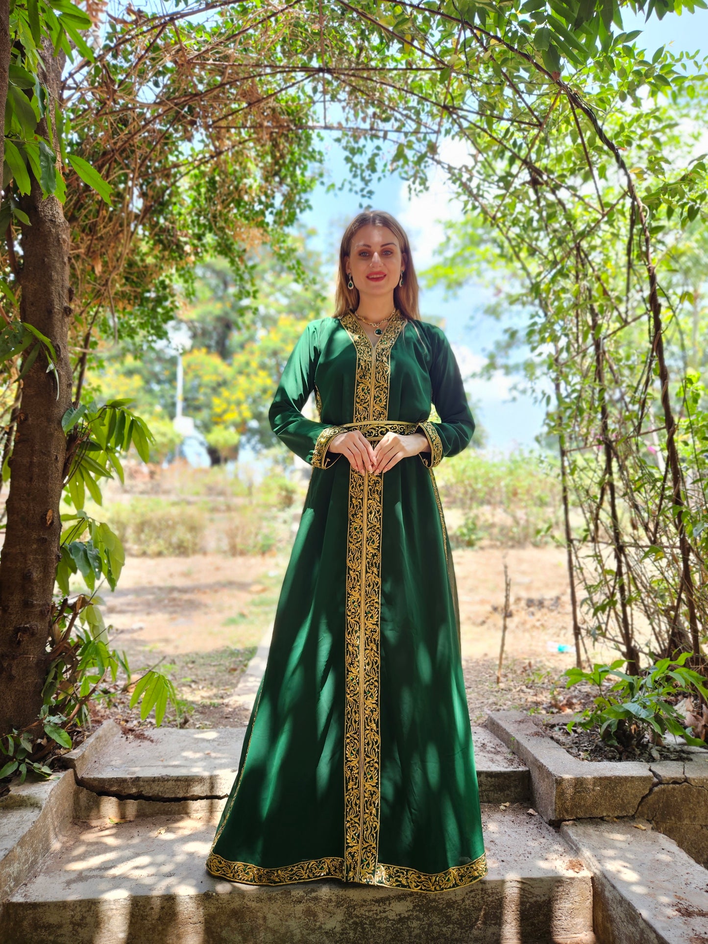 Moroccan Kaftan Khaleeji Thobe Maxi Gown