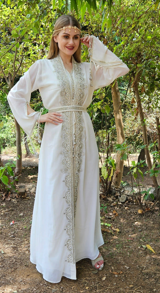 Load image into Gallery viewer, Maghribi Kaftan Evening Tea Party Gown
