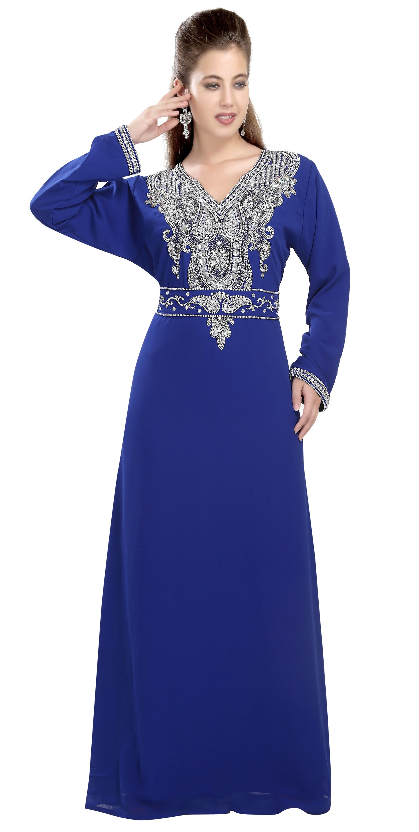 Load image into Gallery viewer, Arabian Djellaba Maxi Wedding Dress - Maxim Creation
