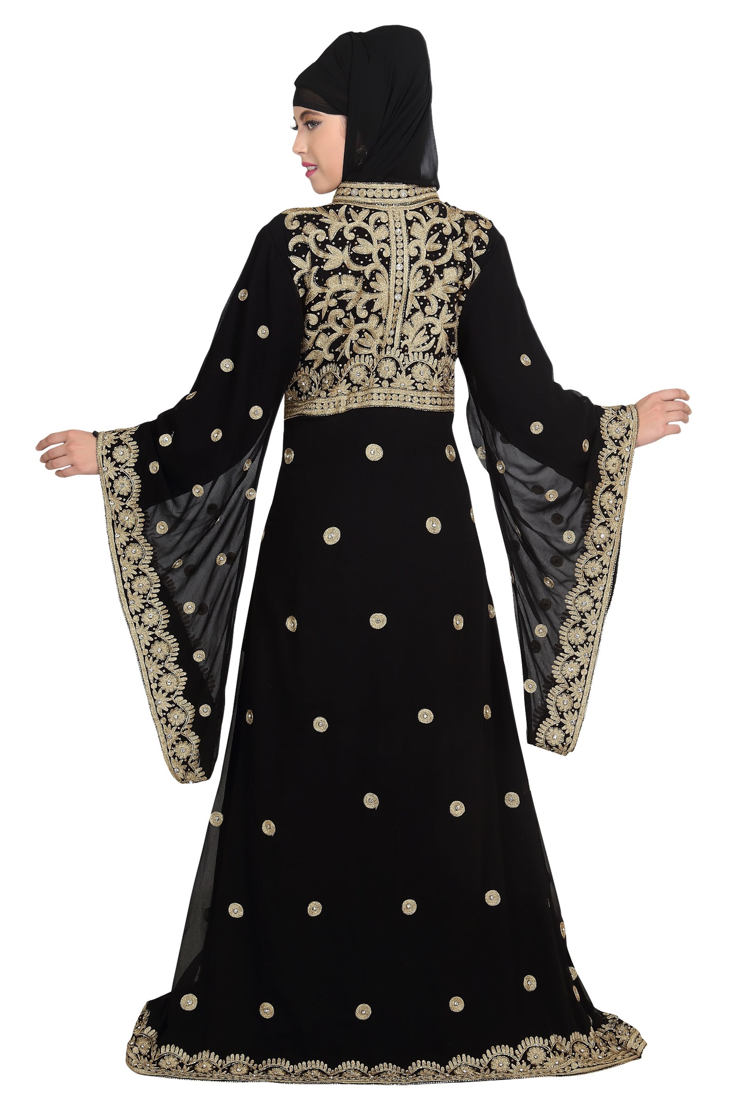 Traditional Kaftan Designer Khaleeji Thobe Dress - Maxim Creation