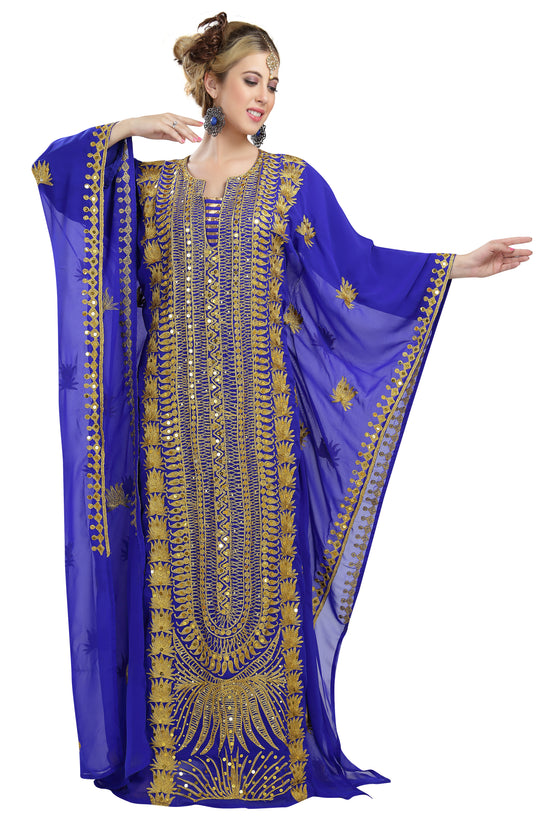 Load image into Gallery viewer, Henna Party Arabian Farasha Maxi Dress - Maxim Creation
