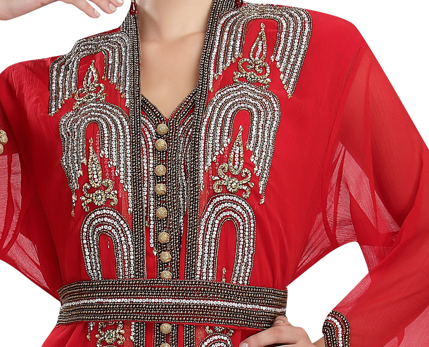 african embroidered dresses African Abaya Dress for Women Elegance Plus Size Church Blue / XL