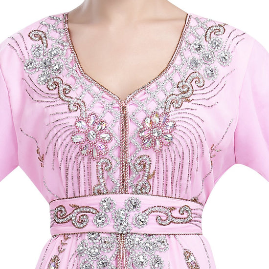 Load image into Gallery viewer, Arabian Caftan With Crystal Embroidery - Maxim Creation
