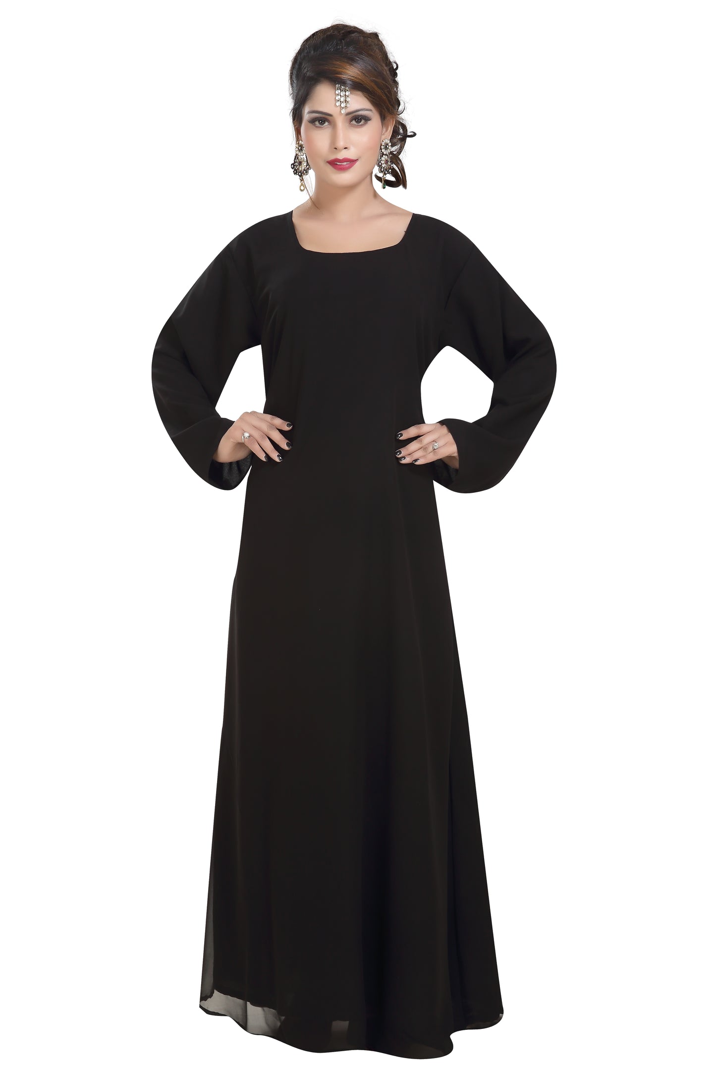 georgette party dress Wine Georgette Digital Print V Neck Gown Party Wear