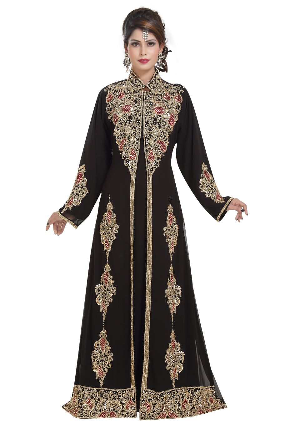 Load image into Gallery viewer, Traditional Jellabiya Gown Persian Designer Abaya - Maxim Creation
