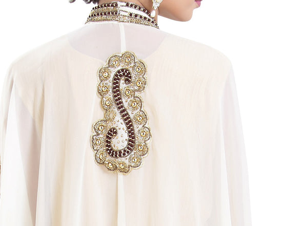 Charger l&amp;#39;image dans la galerie, Abaya Kaftan in 3pcs Set Long Sleeve Wedding Gown - Maxim Creation
