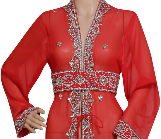 Designer Cardigan Haute Coutre Jacket Dress - Maxim Creation