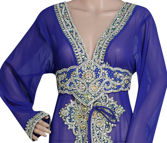 Embroidered Jacket Dress Cocktail Party Gown - Maxim Creation