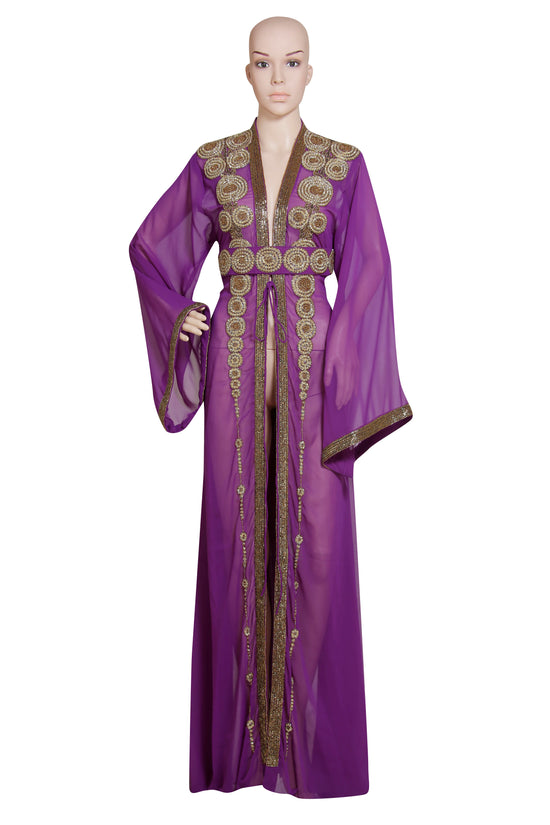 Load image into Gallery viewer, Tea Party Wear Long Jacket Gown - Maxim Creation
