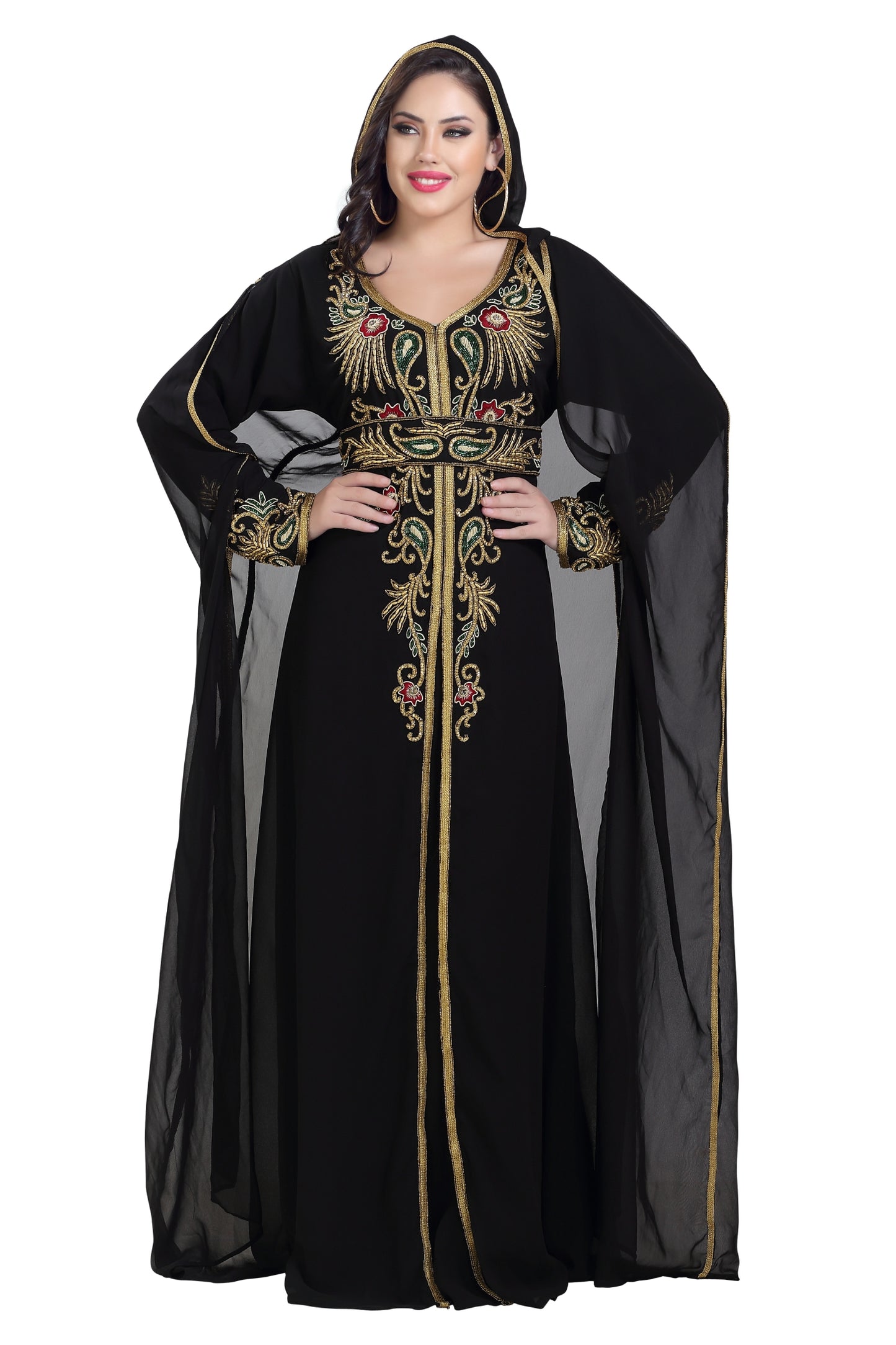 Charger l&amp;#39;image dans la galerie, Arabian Abaya Designer Kaftan Dress - Maxim Creation

