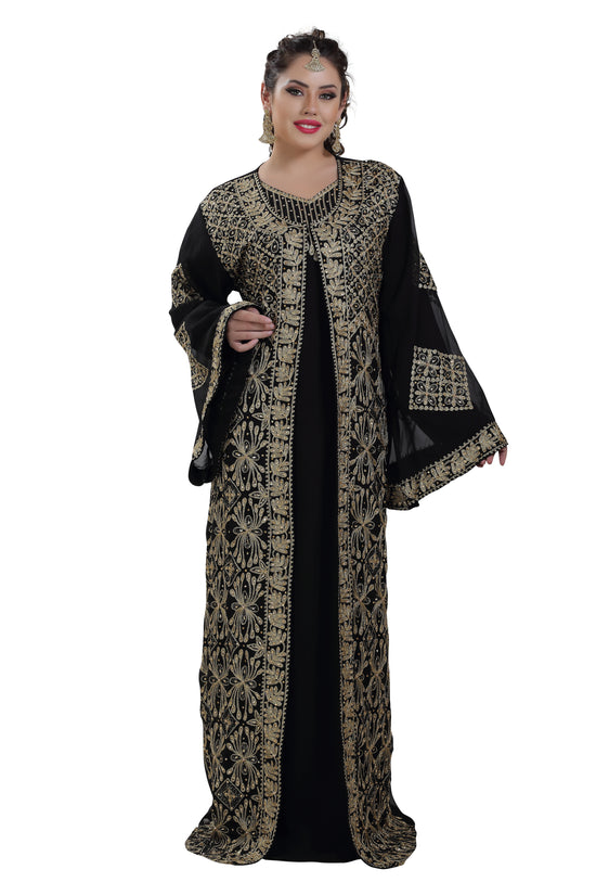 Load image into Gallery viewer, Arabian Kaftan Cultural Walima Gown - Maxim Creation
