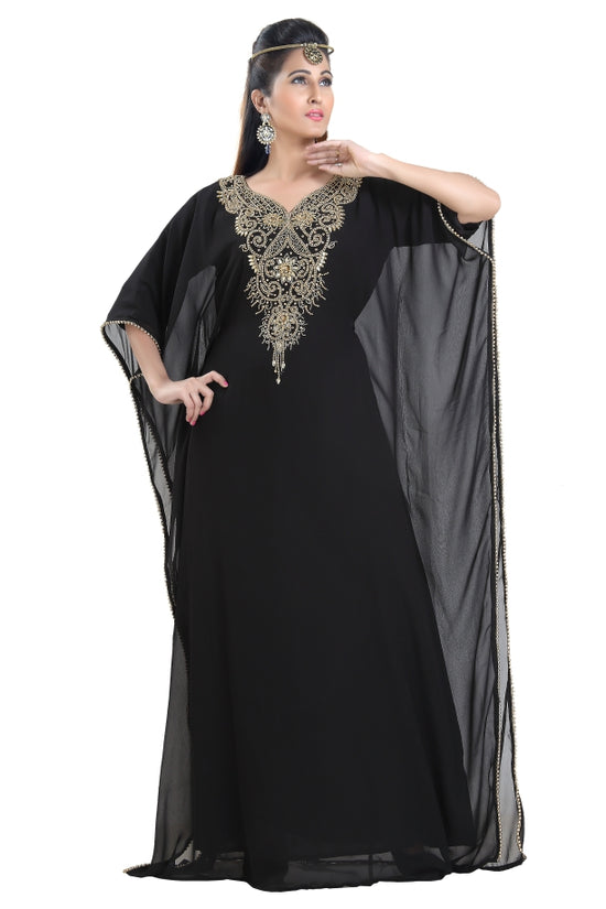 Moroccan Dress Haute Coutre Designer Farasha - Maxim Creation