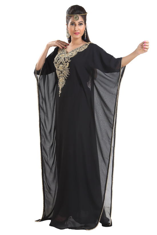 Moroccan Dress Haute Coutre Designer Farasha - Maxim Creation