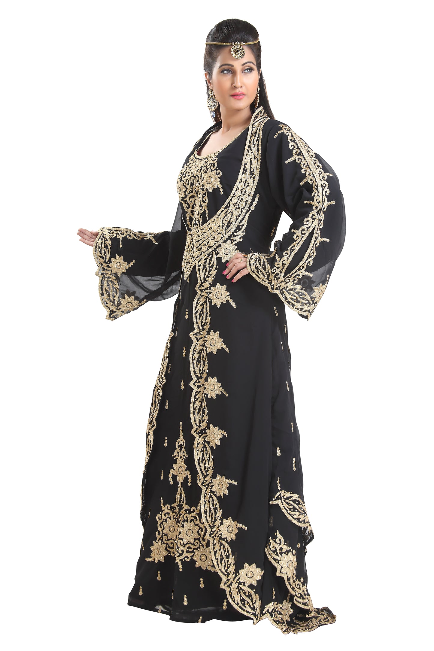 Charger l&amp;#39;image dans la galerie, Traditional Dress Khaleeji Thobe Maxi - Maxim Creation
