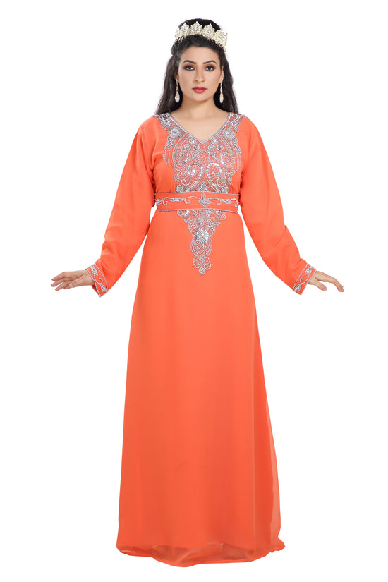 Load image into Gallery viewer, Henna Party Dress Traditional Farasha - Maxim Creation
