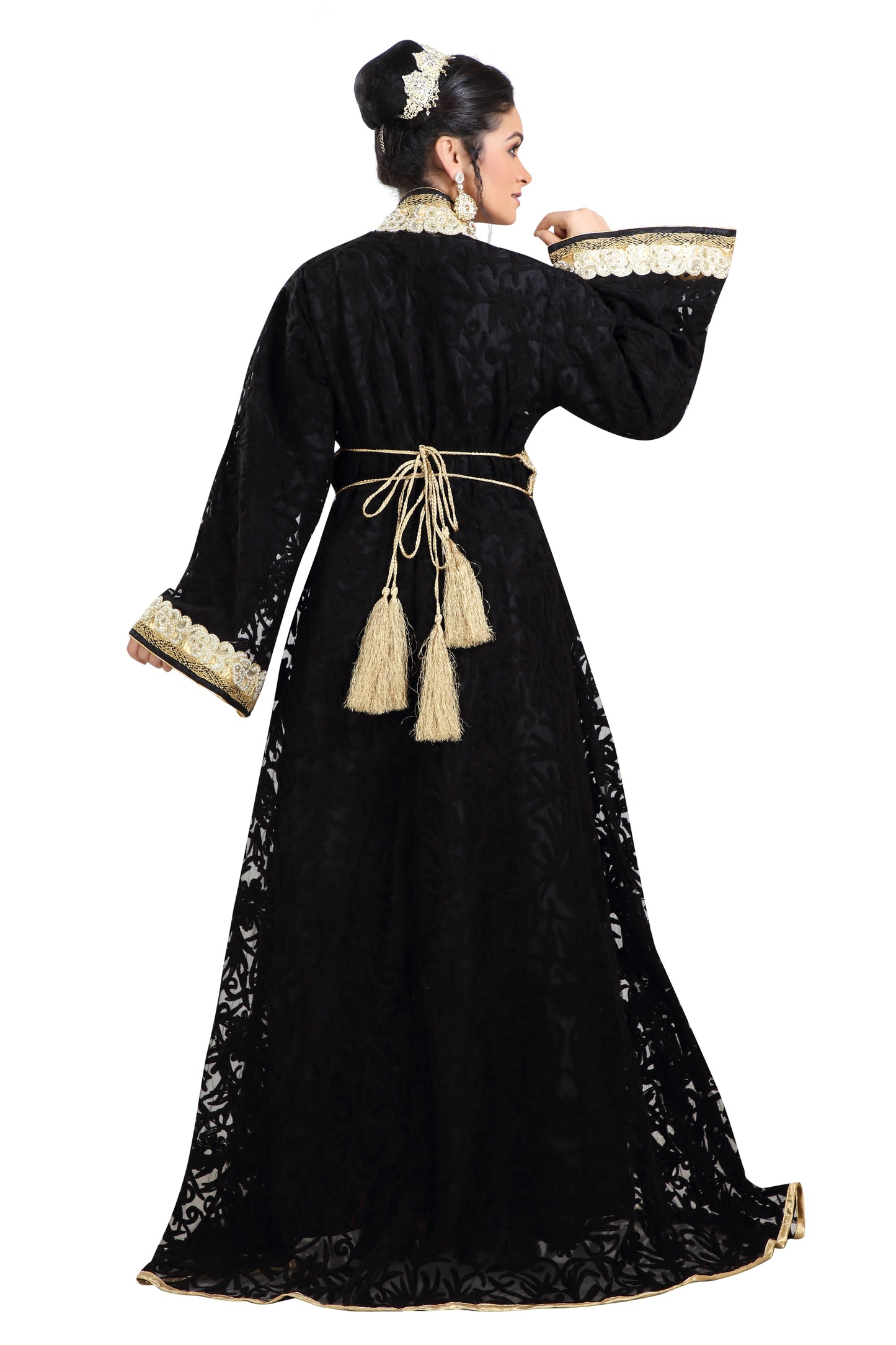 Modern Kaftan Dress Arabian Gown 5XL / 52 Inches / No Scarf Modern Kaftan Dress Arabian Gown 5XL / 52 Inches / No Scarf