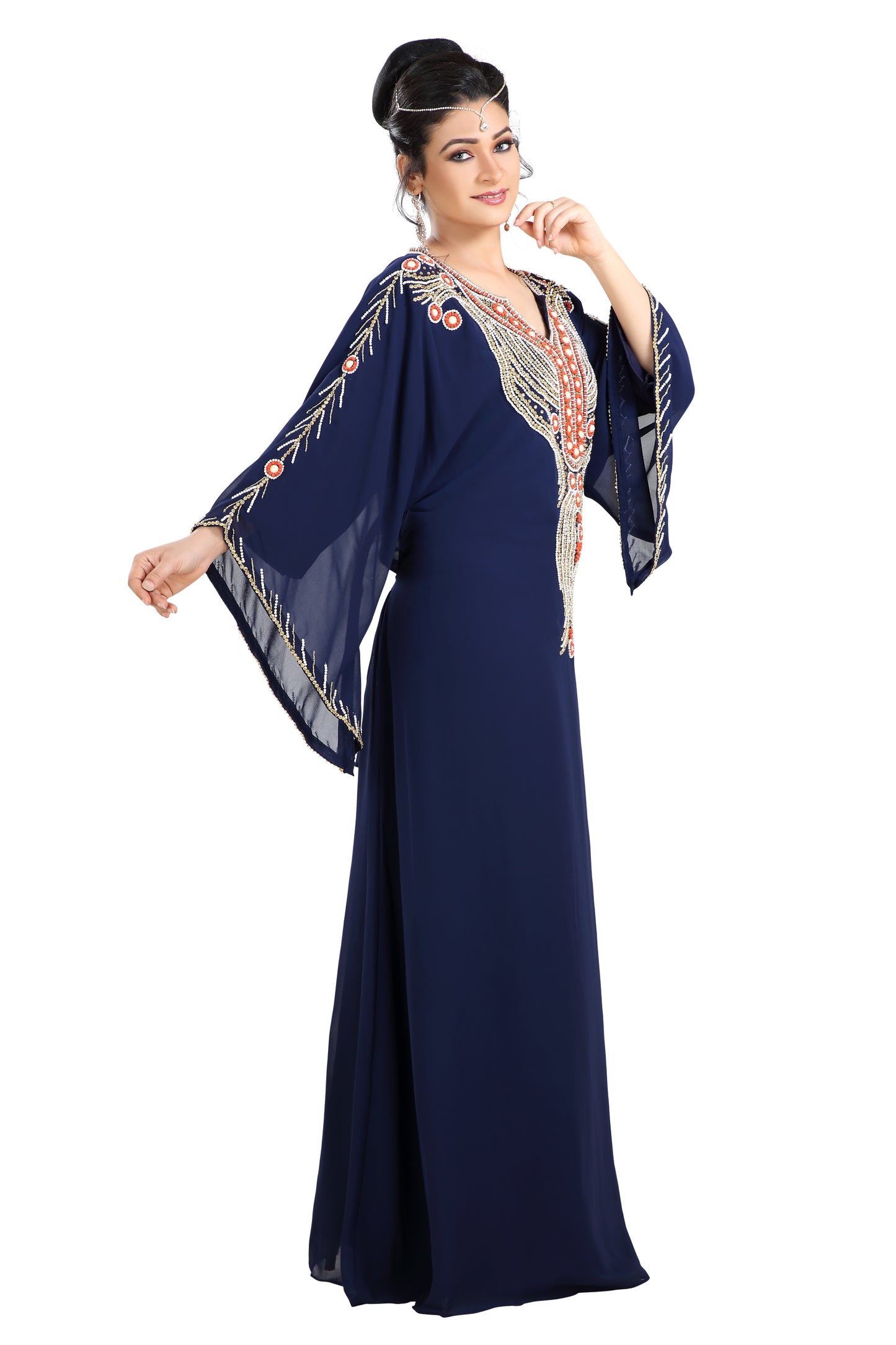 Teaparty Dress Haute Coutre Kaftan Gown - Maxim Creation